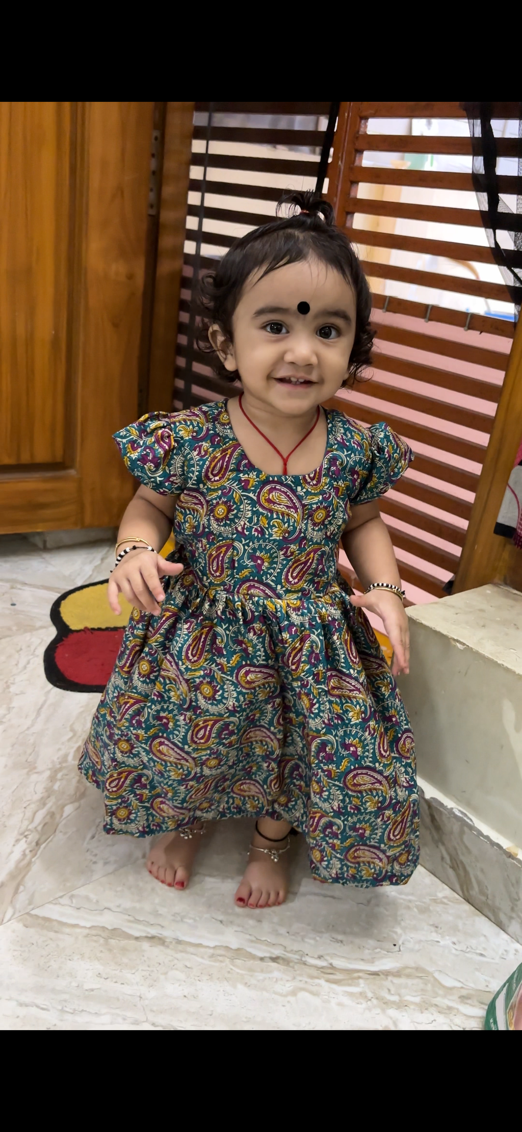 Pure color baby frock 1 to 3yrs