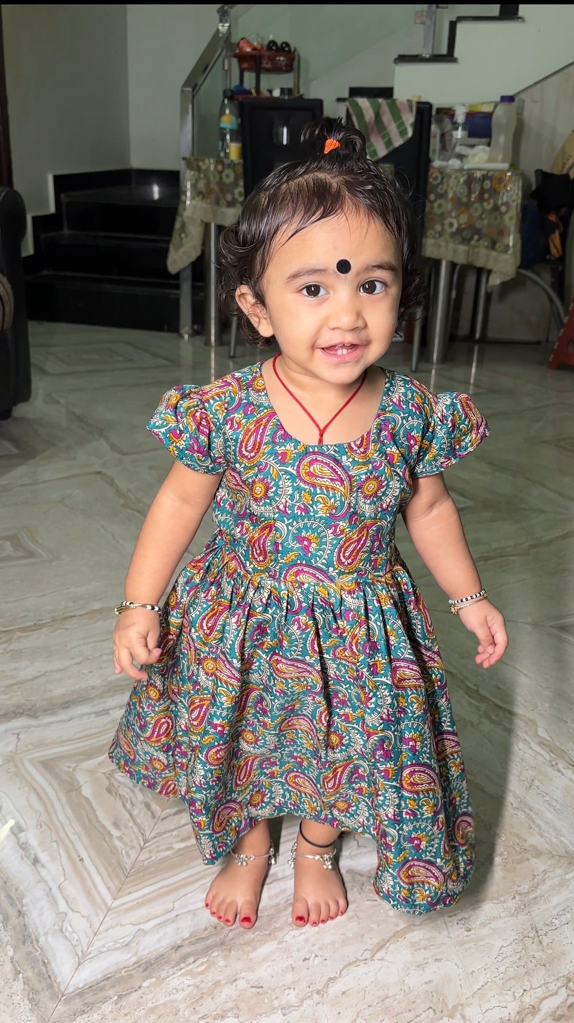 Pure color baby frock 6 to 10yrs