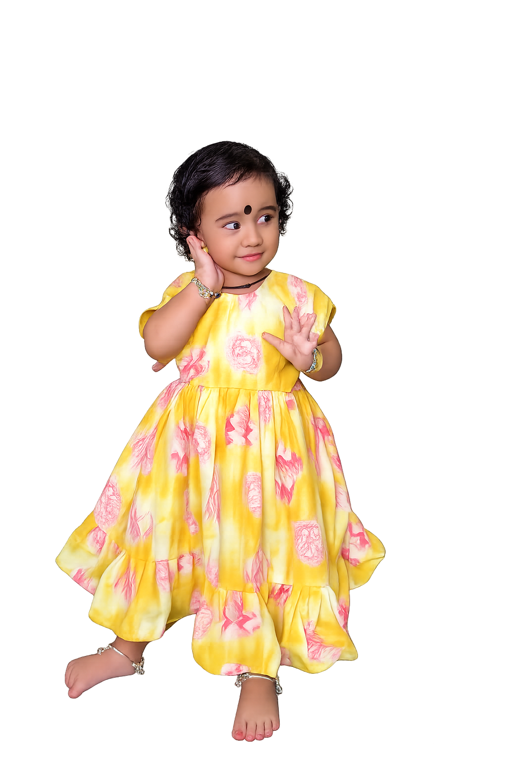 Premium quality pure cotton baby frock 6 to 10 yrs