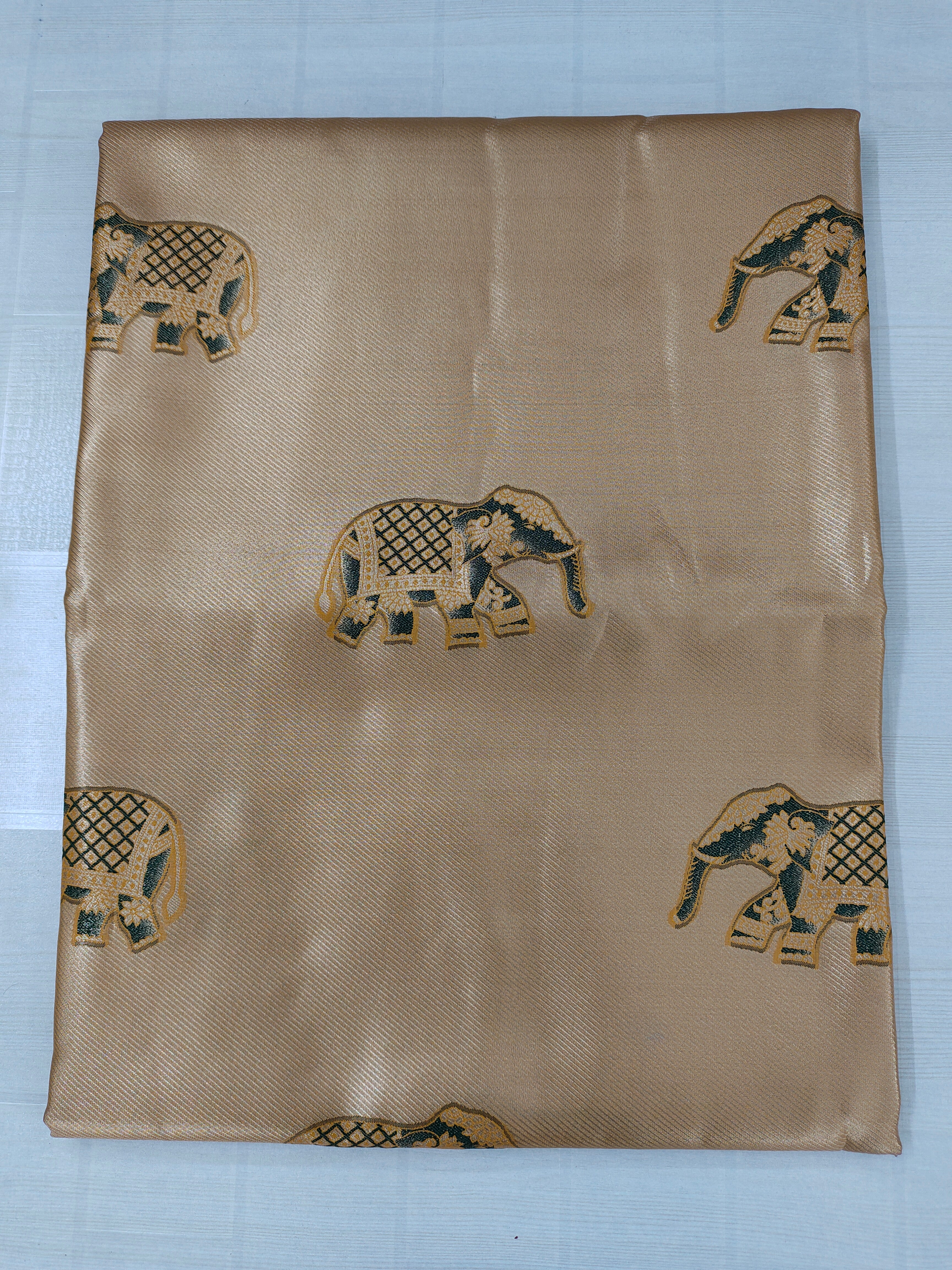 Elephant pattu saree