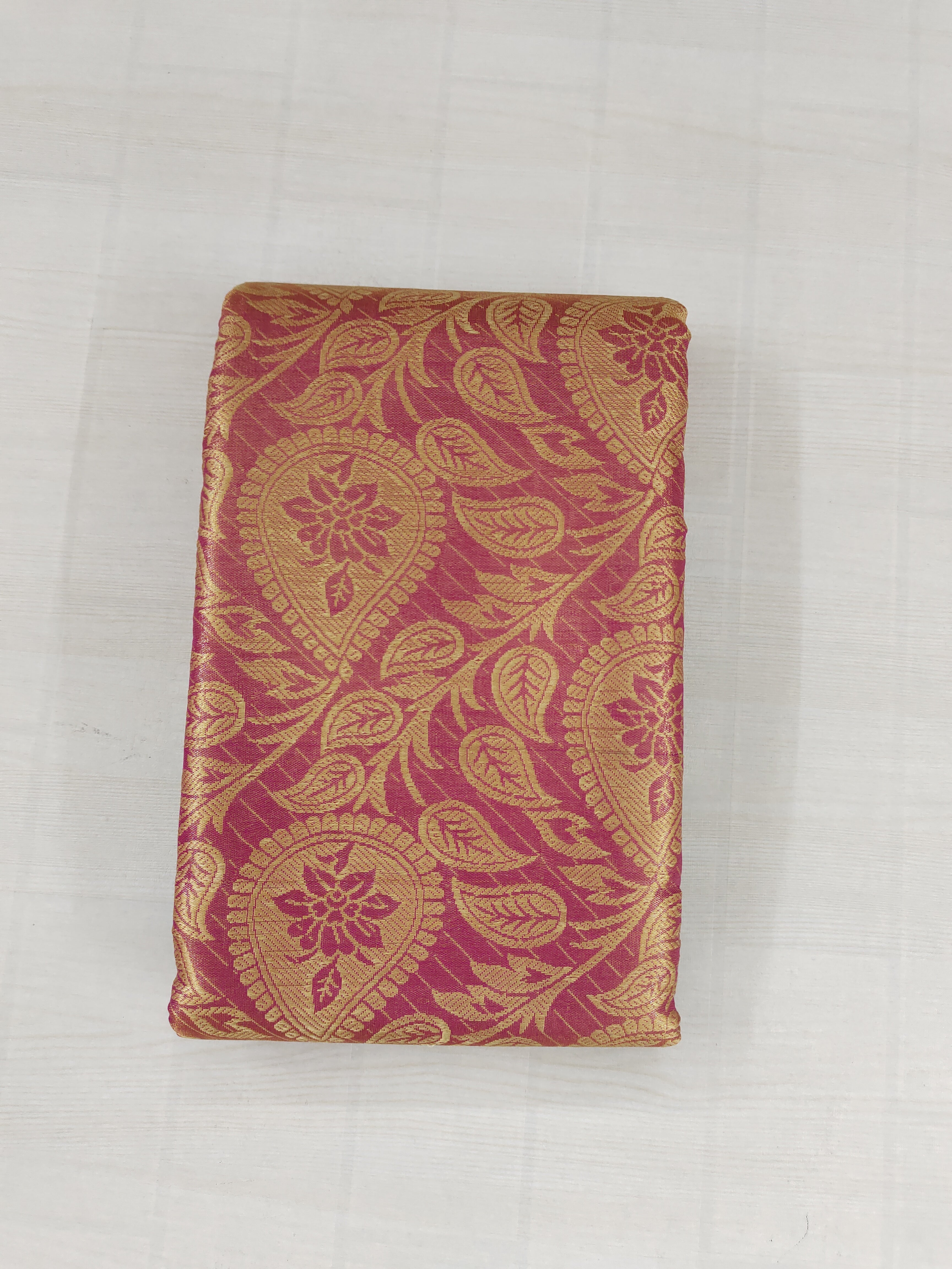 Semi work Blouse Pattu Saree