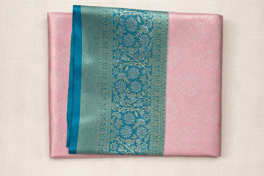 Pastel pattu saree