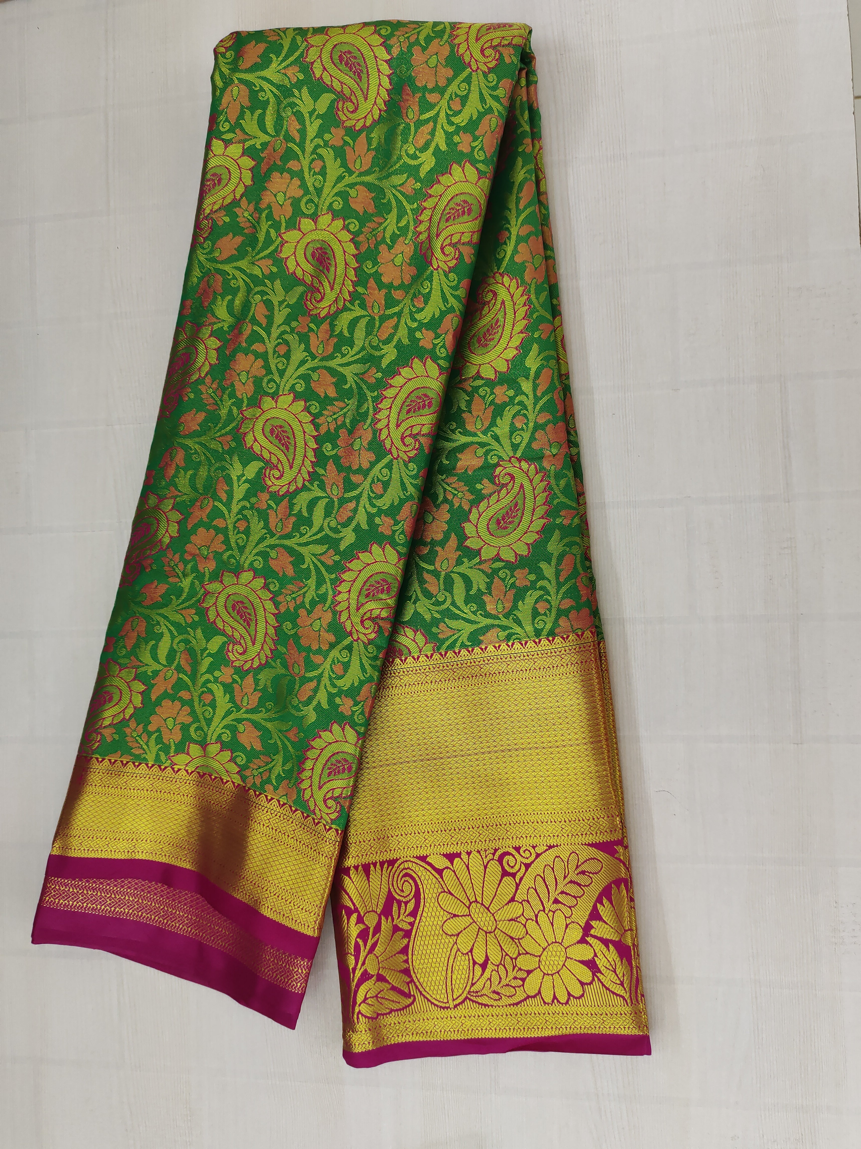 Heavy Work Blouse Pattu Saree