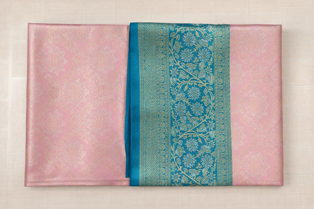 Pastel pattu saree